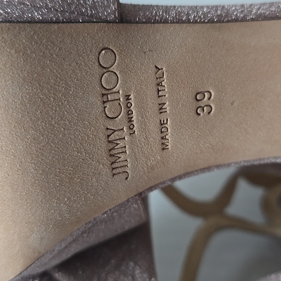 Jimmy Choo Women's Lance 100 Strappy High-Heel Platform Sandals Pink sz 39 - Picture 10 of 16